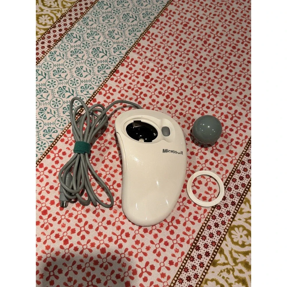 Vintage Microsoft Intellimouse Trackball Mouse Serial PS/2 X03-09209 2 of 2